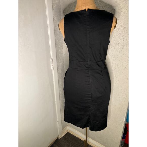 Mossimo Supply Co. Black Sheath Dress  4 Work Formal Event LBD Coquette Girl - Picture 2 of 12